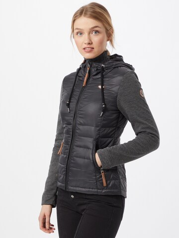 Ragwear Between-Season Jacket 'Lucinda' in Black: front