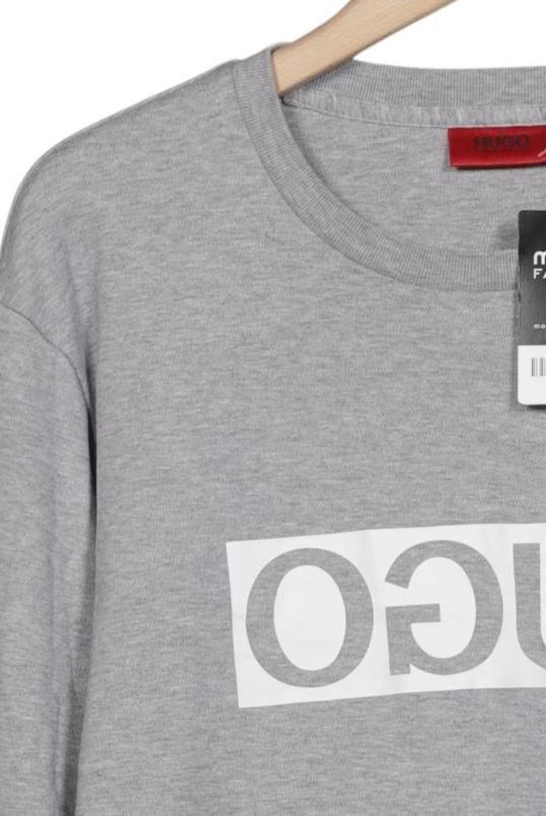 HUGO Sweatshirt & Zip-Up Hoodie in L in Grey