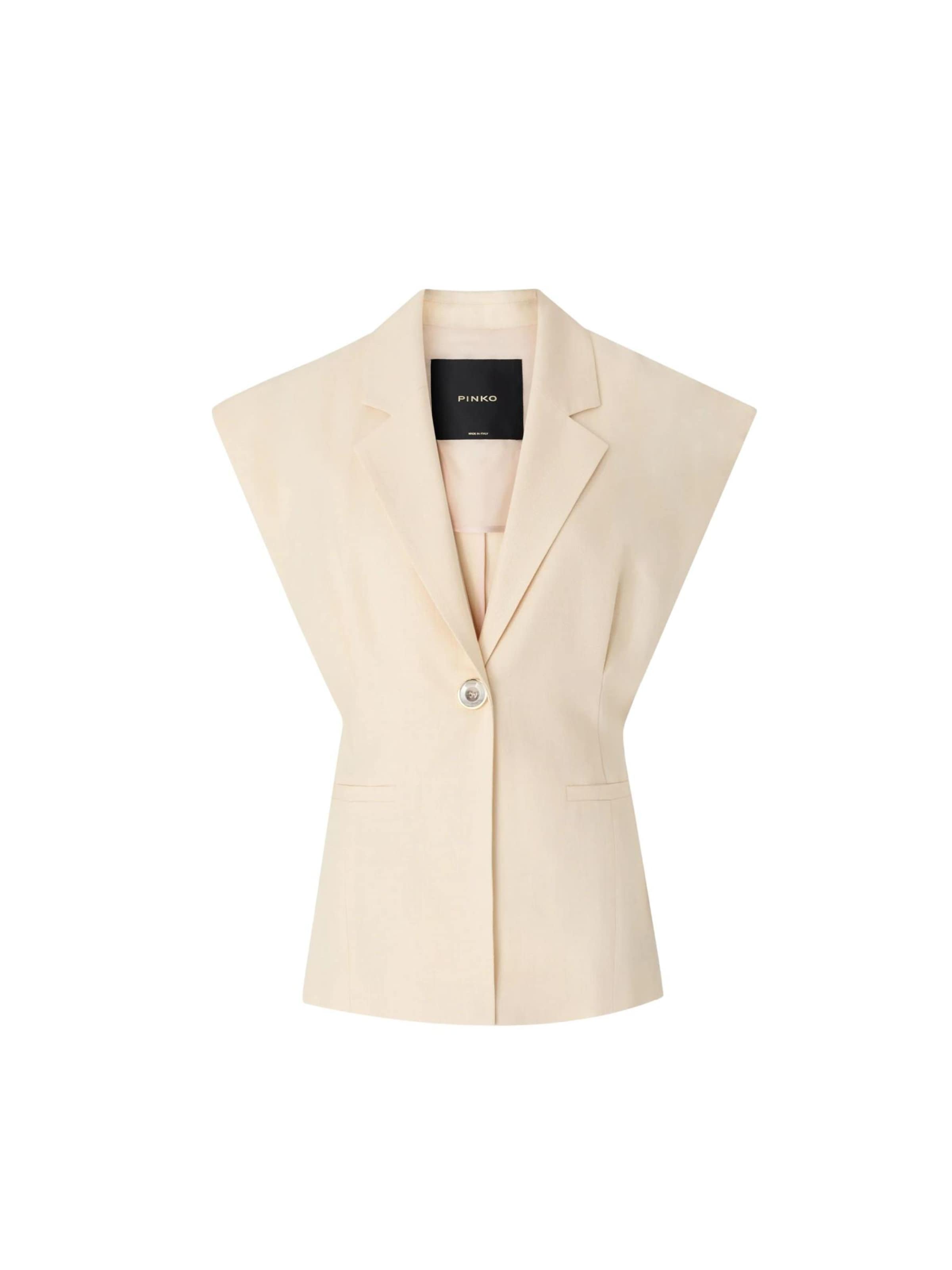 PINKO Tussenjas 'PINKO FLOELLA GIACCA FRISOTTINO GIACCA' in de kleur Natuurwit, Productweergave