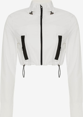 MOROTAI Sportsjakke 'CHROME TACTICAL BOMBER' i hvid: forside