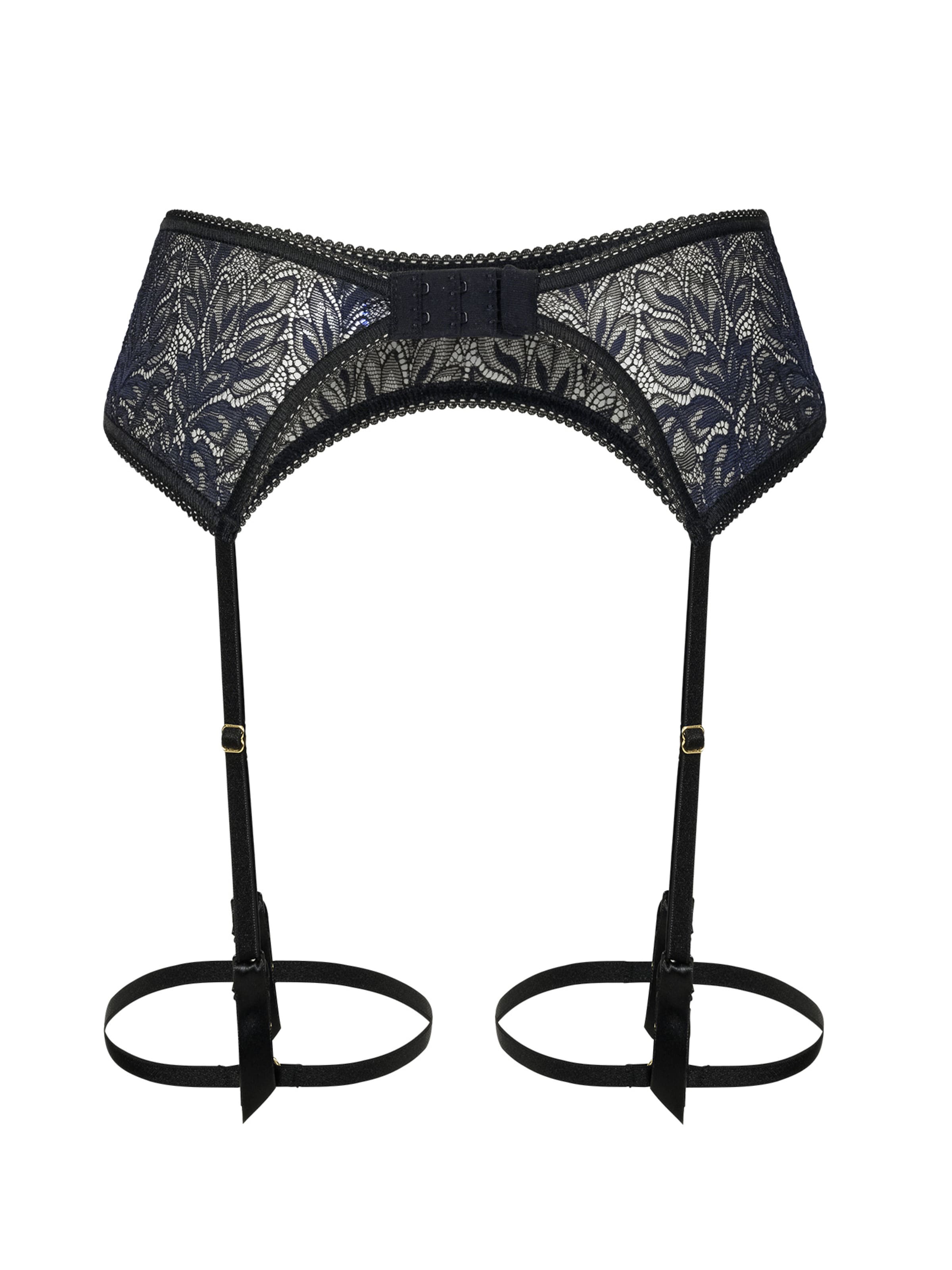 Erlich Textil Garter Belt in Black