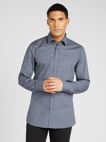 HUGO - Ajuste regular Camisa 'Elisha02' en azul: frente