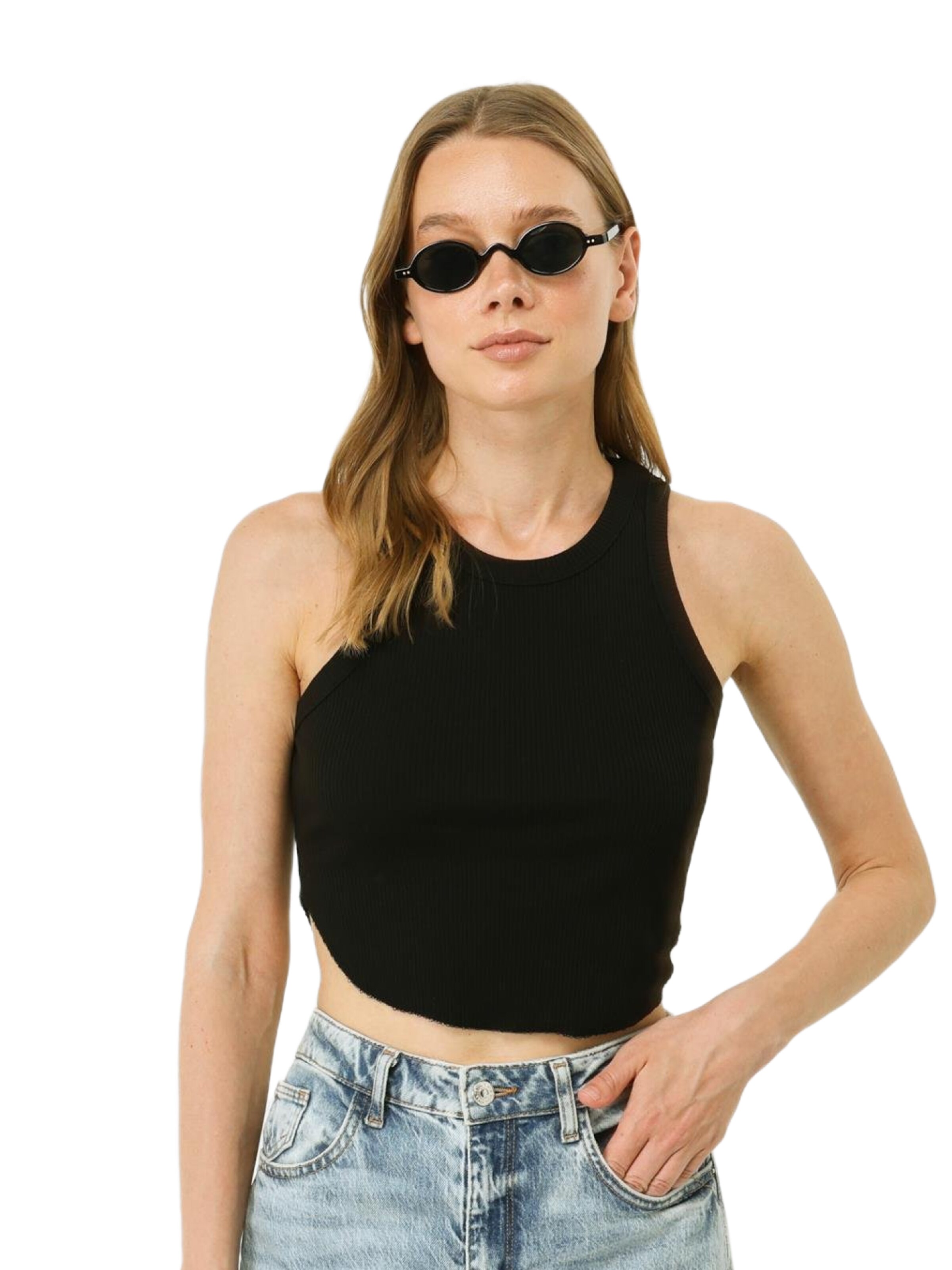 C&City Top in Zwart: voorkant