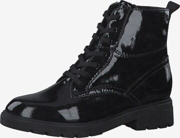 s.Oliver - Botines con cordones en negro: frente