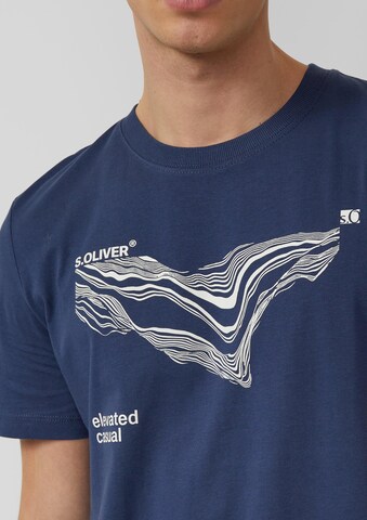 s.Oliver T-shirt i blå