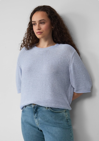 Pull-over QS en bleu : devant