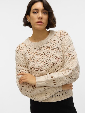 VERO MODA Sweater 'Fina' in Beige