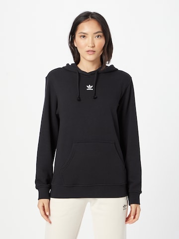 ADIDAS ORIGINALSSweater majica 'Adicolor Essentials ' - crna boja: prednji dio