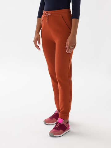 Les Lunes Tapered Sportbroek 'Frayaa' in Bruin