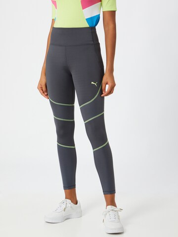 Skinny Pantalon de sport 'Winter Pearl' PUMA en gris : devant