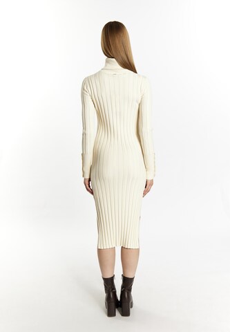 DreiMaster Klassik Knitted dress in Beige