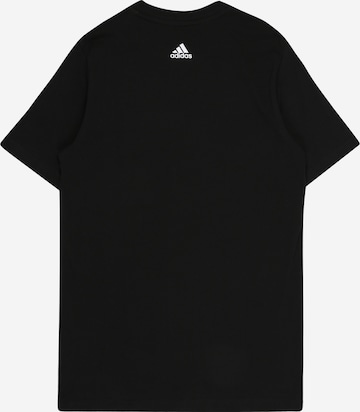 ADIDAS SPORTSWEARTehnička sportska majica 'Essentials Linear Logo ' - crna boja