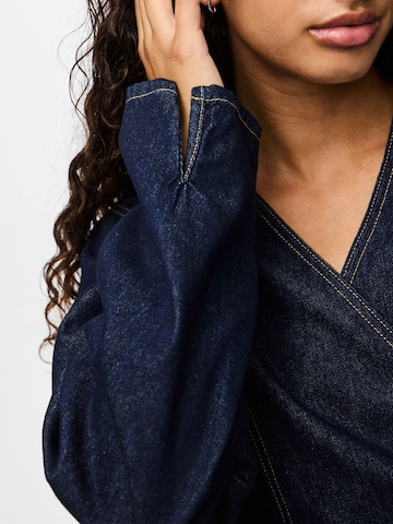 PIECES Blouse 'FENNA' in Blue