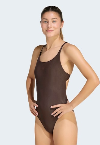 ADIDAS SPORTSWEAR Sportbadpak 'Iconisea' in Bruin: voorkant