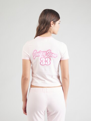 Juicy Couture Sport Toiminnallinen paita värissä vaaleanpunainen: etupuoli