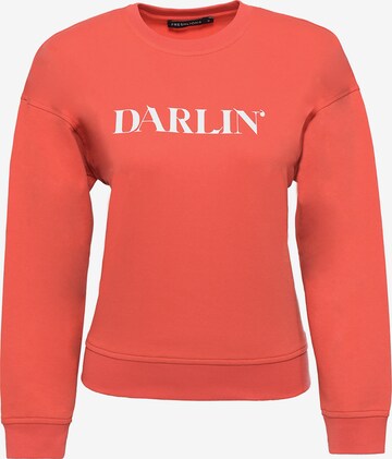 FRESHLIONS Sweatshirt 'Darlin' in Rood: voorkant