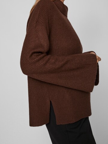 VILA Sweter 'Vigga' w kolorze brązowy