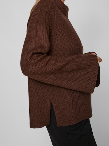 VILA Sweater 'Vigga' in Brown