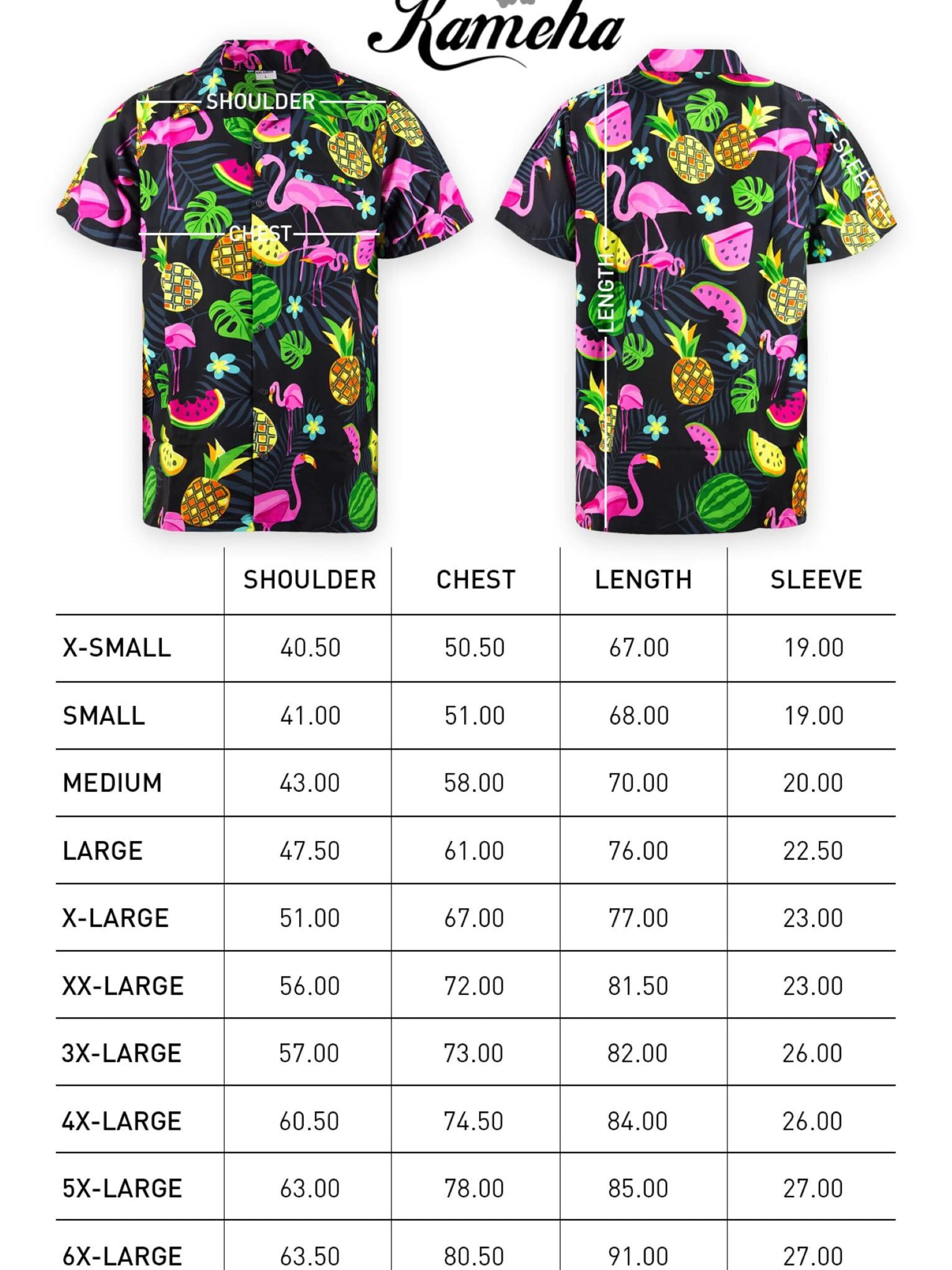 King Kameha Shirt 'Flamingo Melone'‌‌‌‌‌‌‌ in Schwarz