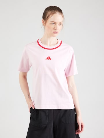 T-shirt fonctionnel ADIDAS SPORTSWEAR en rose : devant