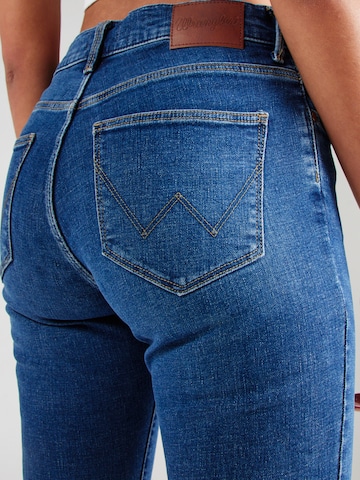 WRANGLER Skinny Džíny 'HIGH SKINNY' – modrá