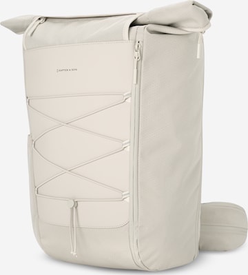 Kapten & Son - Mochila 'Banff' em bege: frente