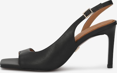 Basutės su dirželiais iš Kazar, spalva – juoda, Prekių apžvalga