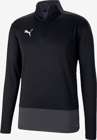 PUMA Athletic Sweatshirt 'Team Goal 23' in Black: front
