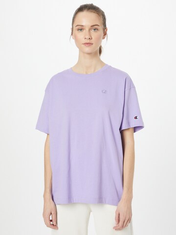 Champion Authentic Athletic Apparel T-Shirt in Lila: predná strana