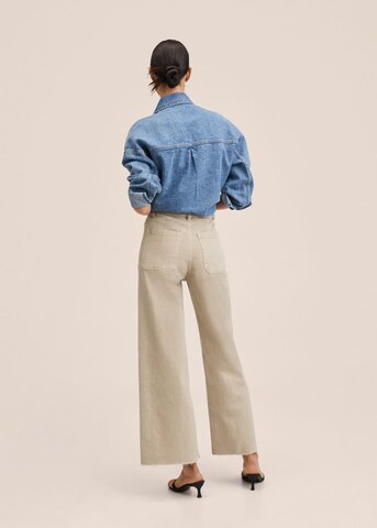 Wide leg Jeans 'Catherin' di MANGO in beige