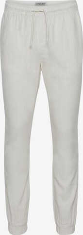 11 Project Slimfit Broek in Beige: voorkant