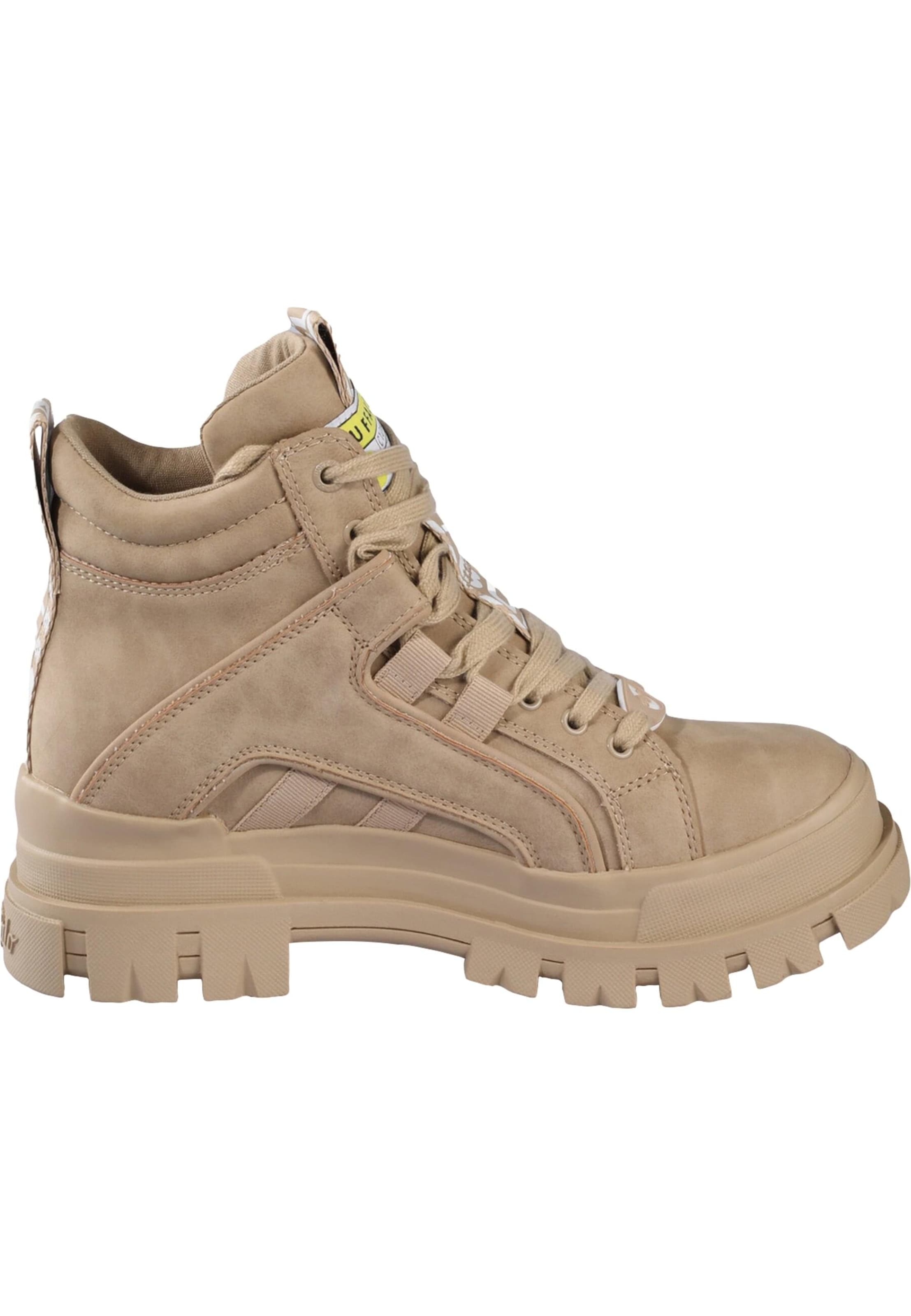Bottines à lacets 'Aspha' BUFFALO en beige