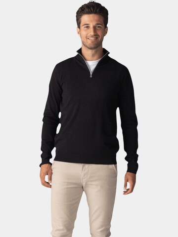 TEESHOPPEN Sweater in Black: front