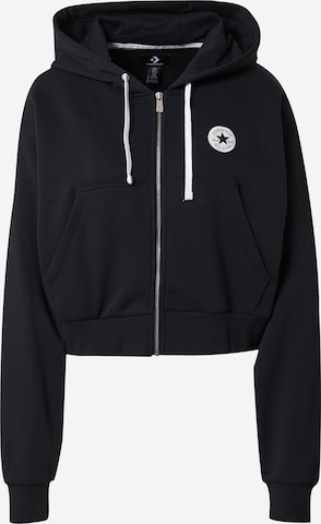 CONVERSE Sweat jacket in Black ABOUT YOU