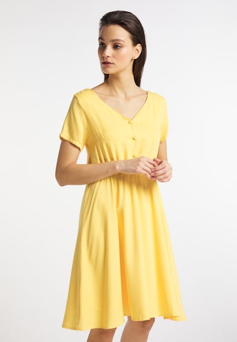 usha BLUE LABEL - Vestido de verano en amarillo: frente