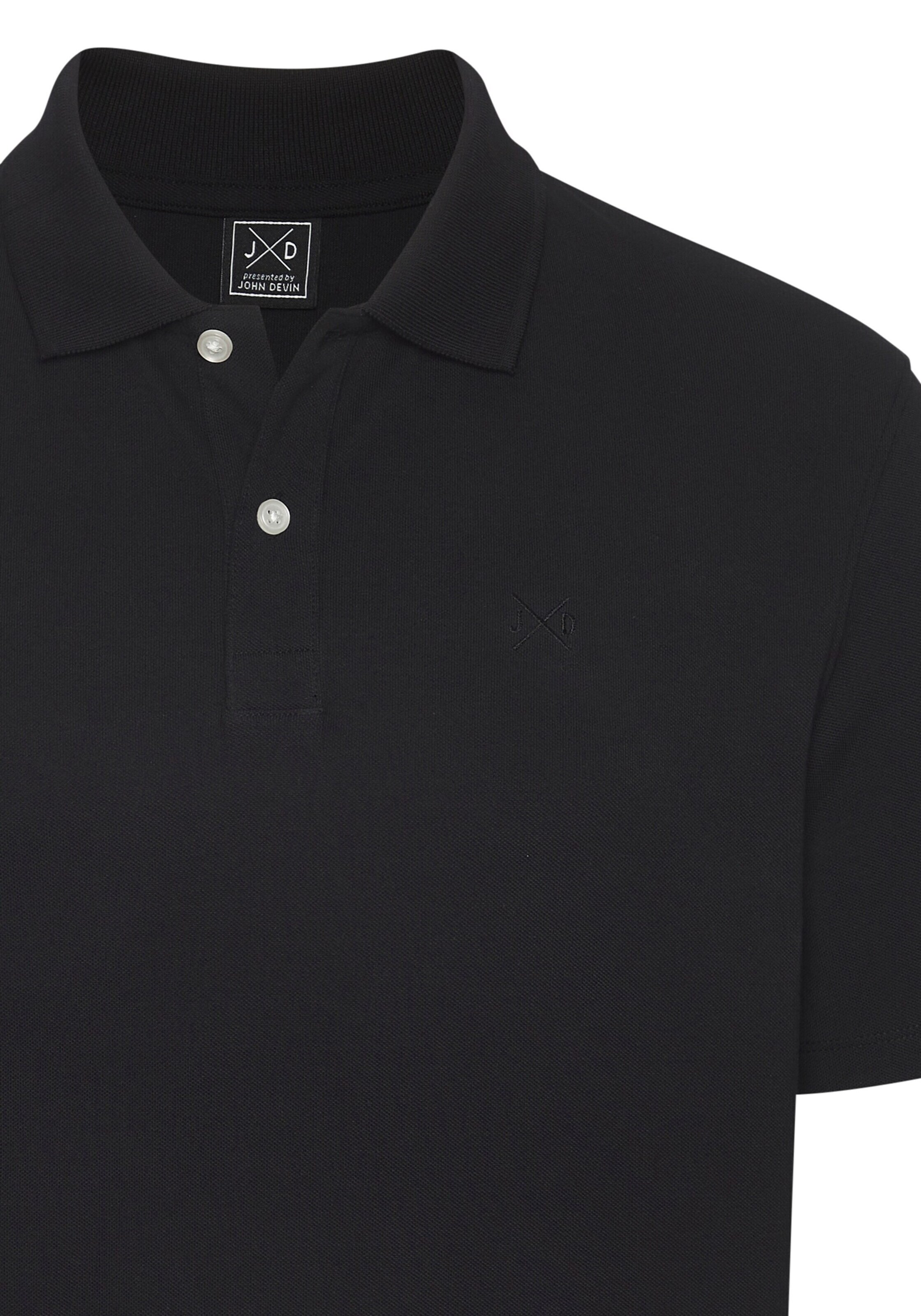 JOHN DEVIN Poloshirt in Schwarz