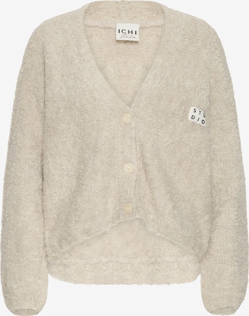 ICHI Strickjacke in Beige: Vorderseite