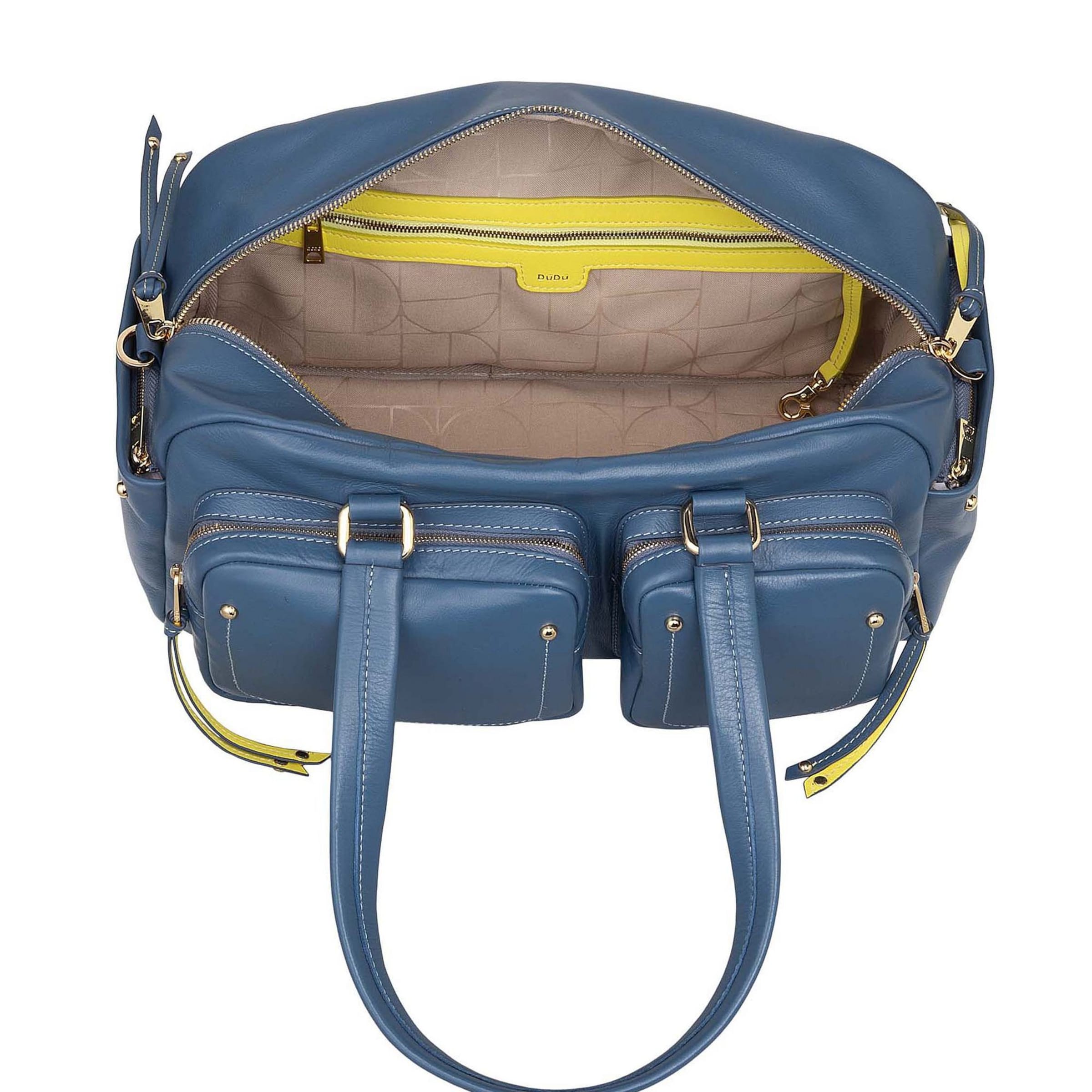 DuDu Schultertasche in Blau