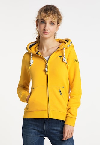 Schmuddelwedda Sweat jacket in Yellow: front