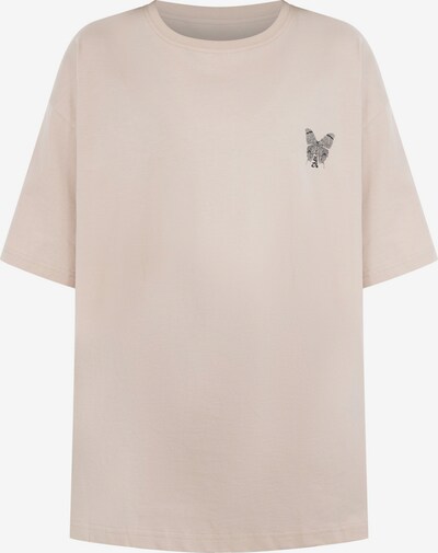 Smilodox T-Shirt 'Payton' in beige / schwarz, Produktansicht