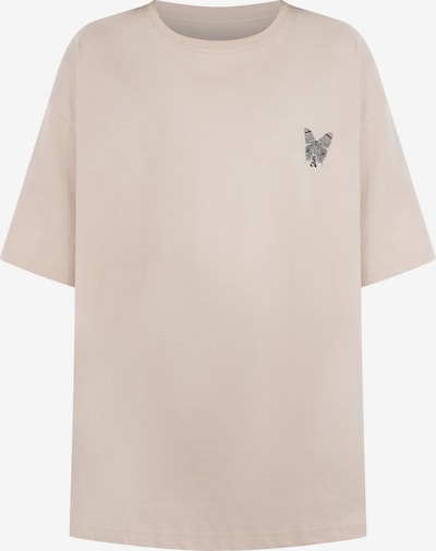 Smilodox T-Shirt 'Payton' in beige / schwarz, Produktansicht