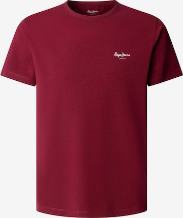 Pepe Jeans Μπλουζάκι σε κόκκινο: μπροστά