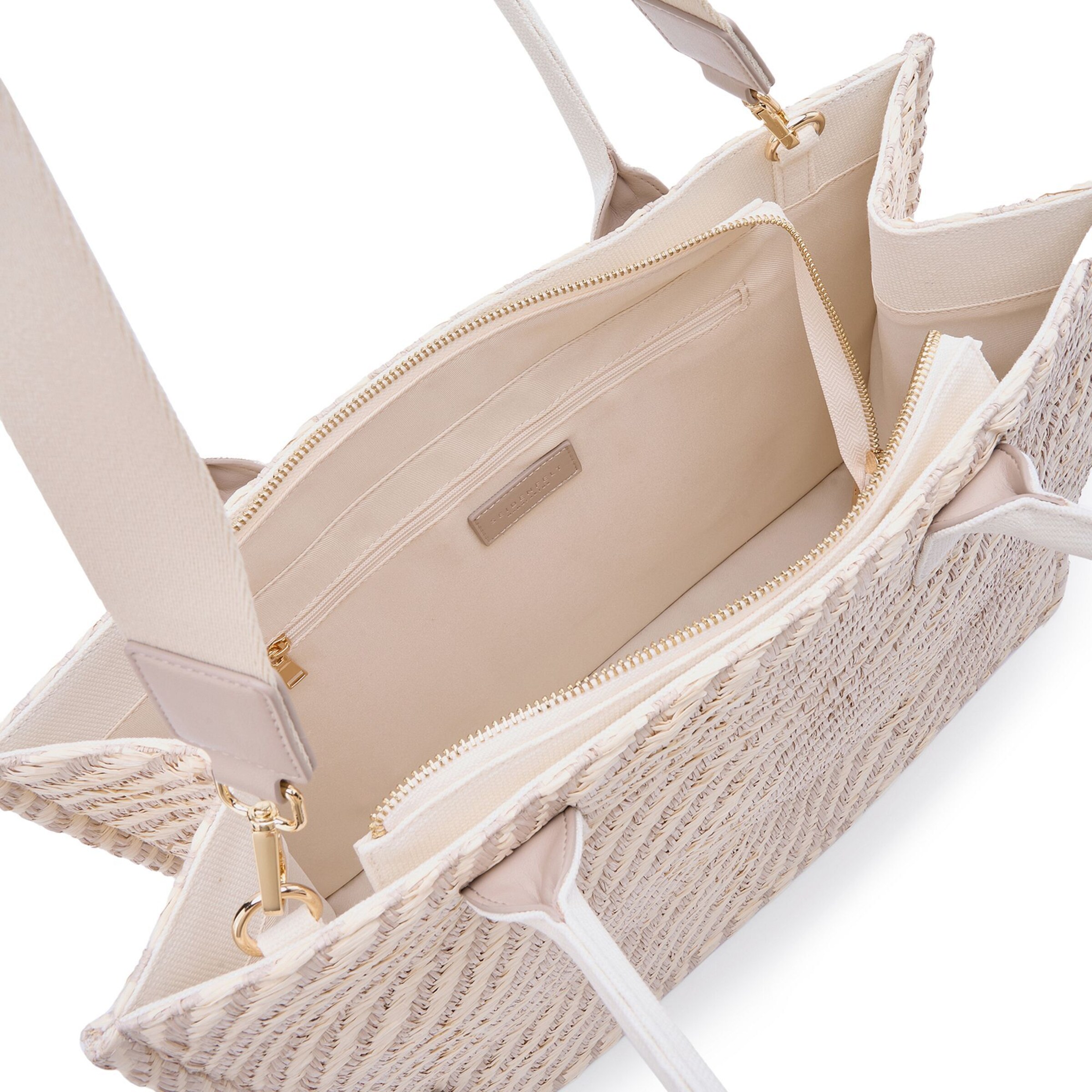 Cabas 'Hulu' Seidenfelt en beige