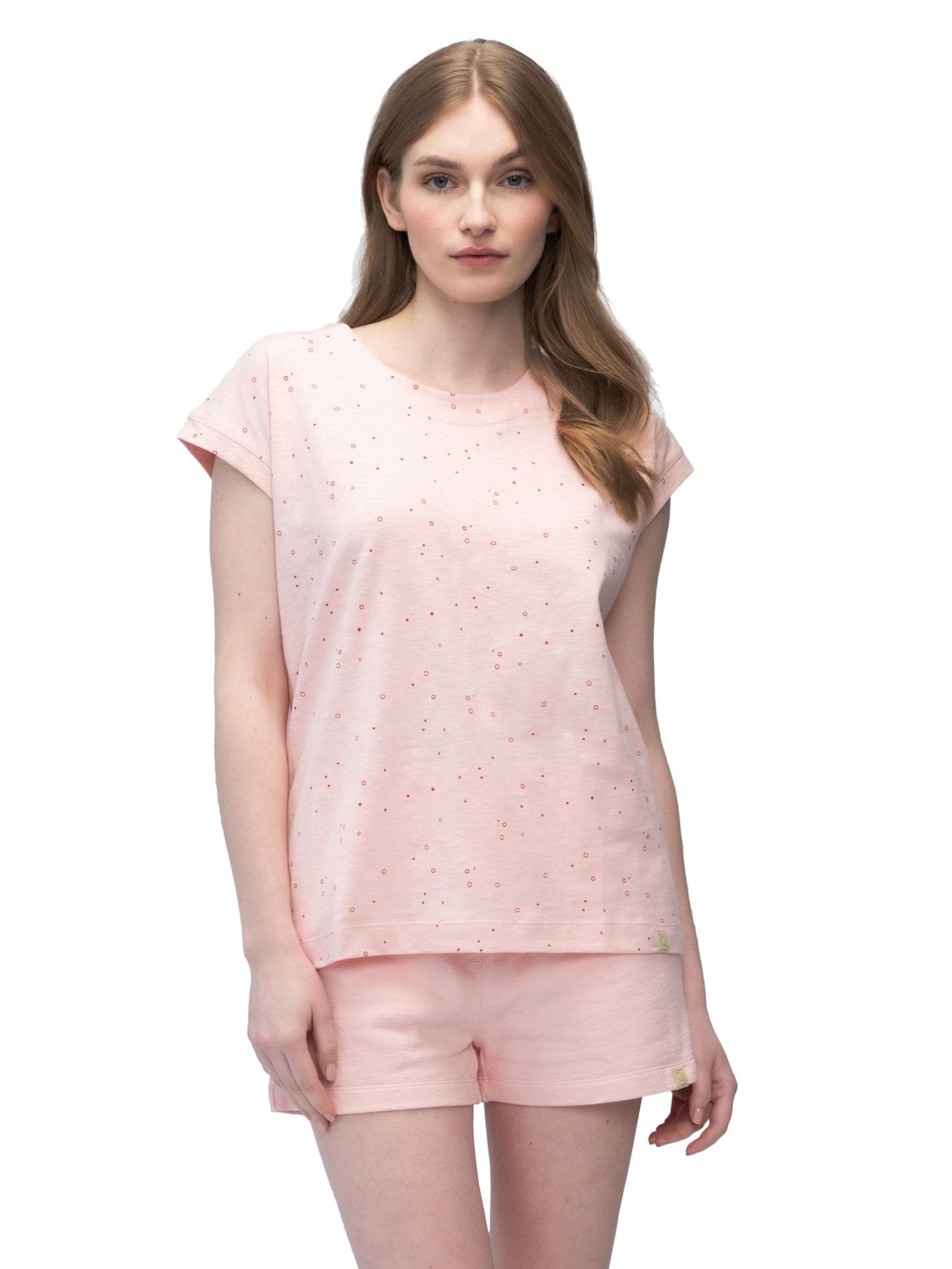 greenjama Pajama Shirt in Pink: front