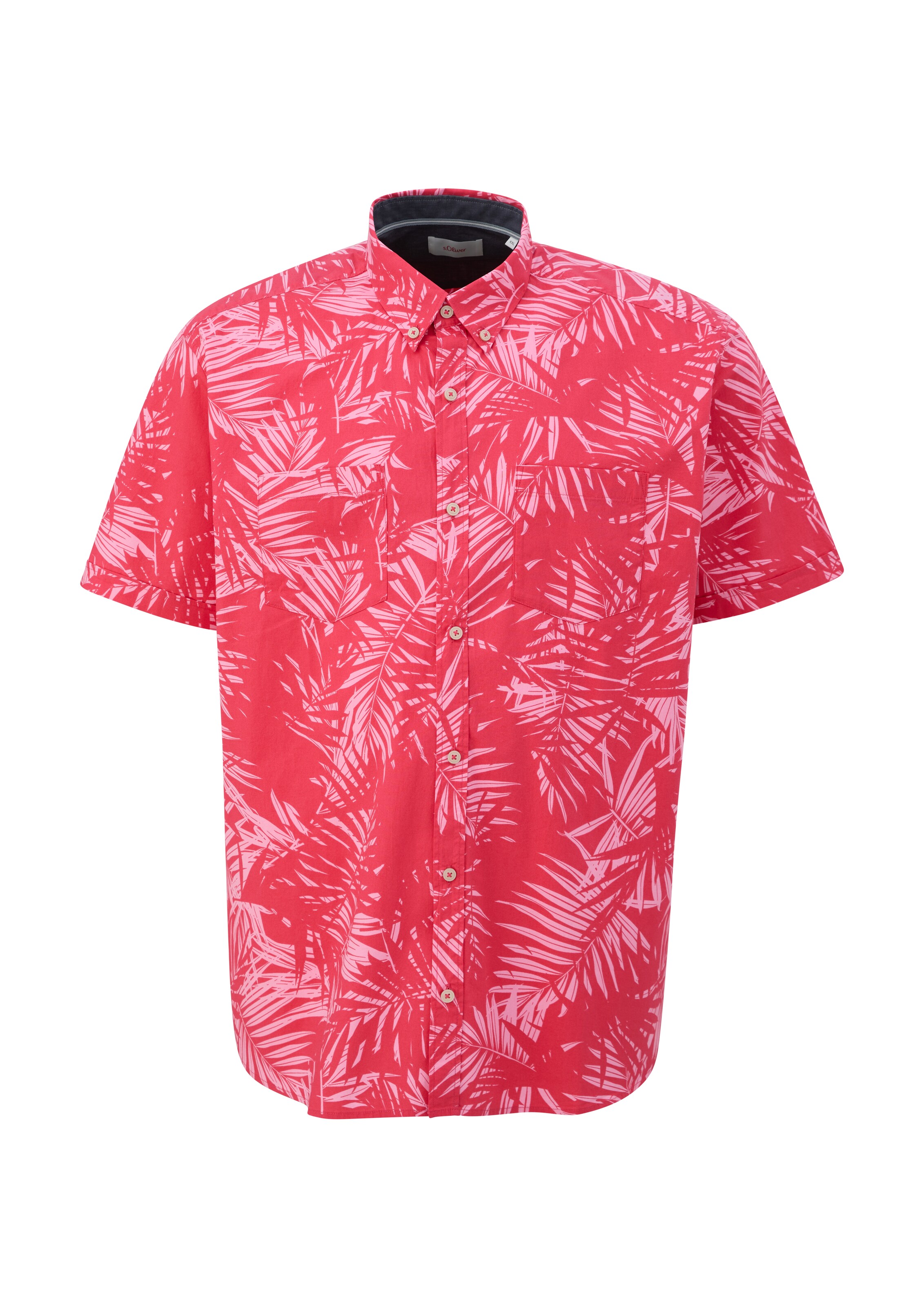 s.Oliver Men Big Sizes Regular Fit Hemd in Pink: Vorderseite