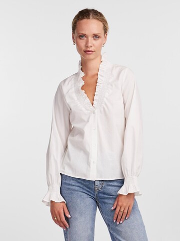 Camicia da donna 'SUNNY' di PIECES in bianco: frontale