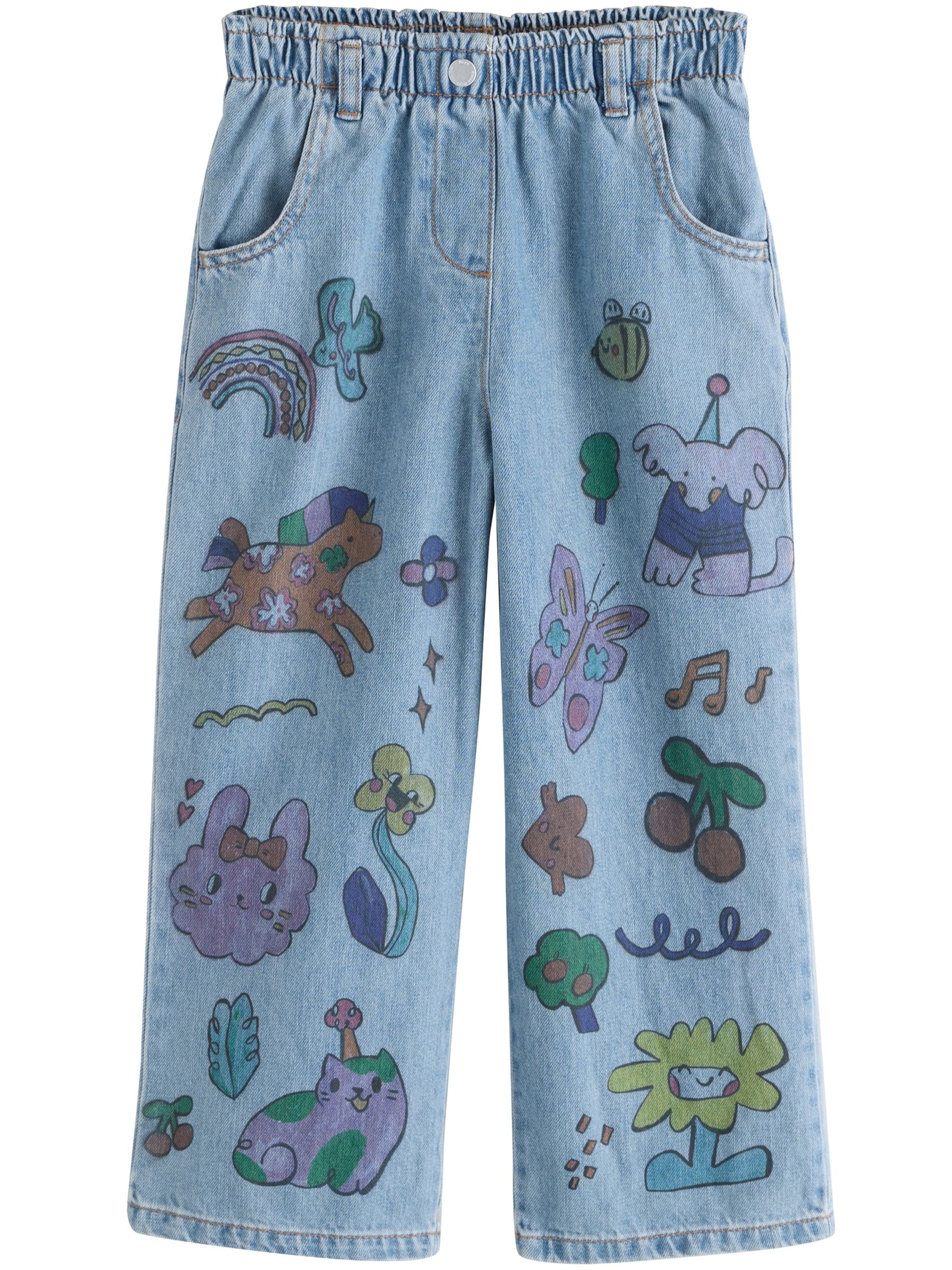 Next Avar lõige Teksapüksid, värv sinine: eest vaates