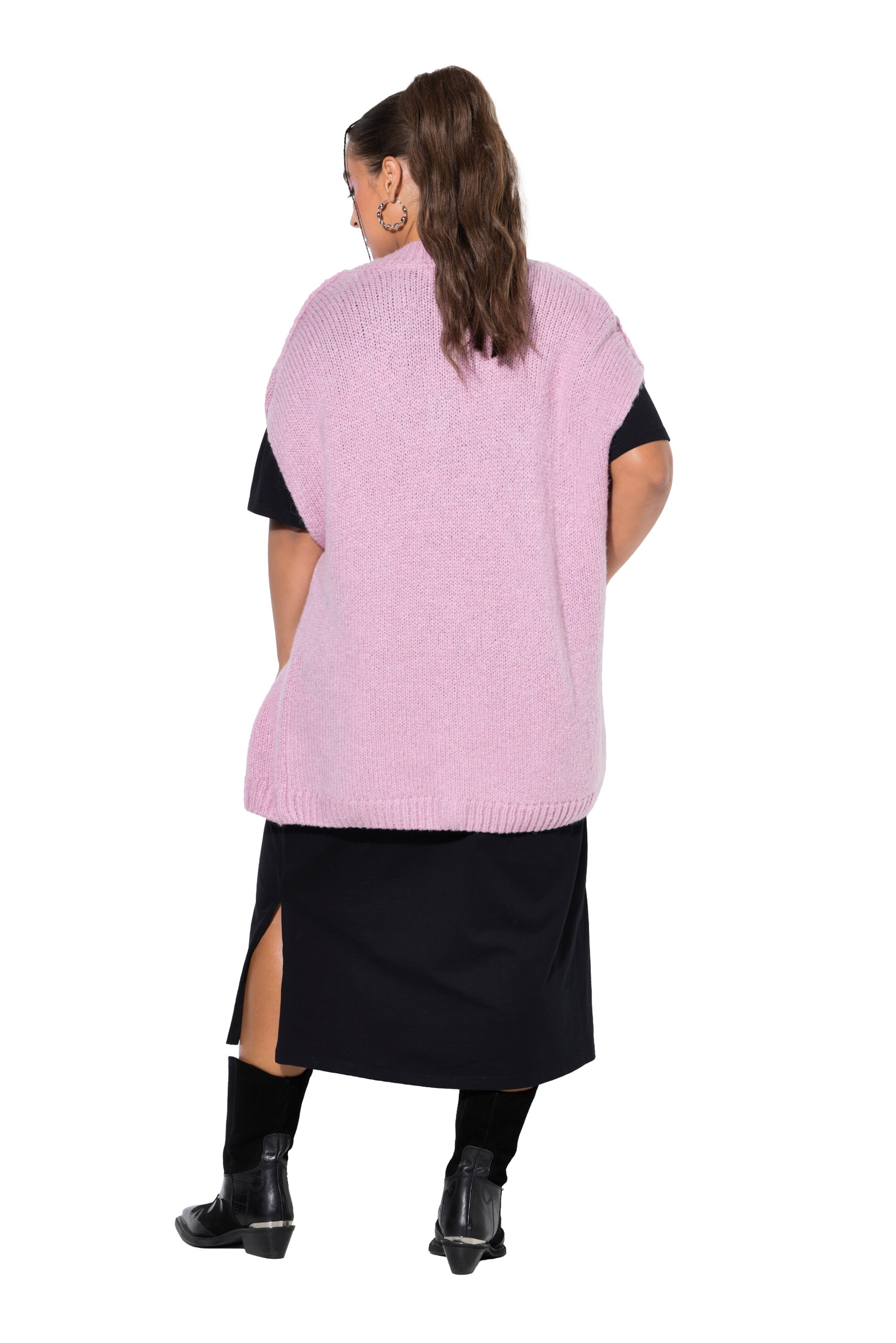 Studio Untold Gebreid vest in Roze