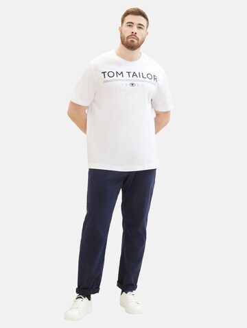 T-Shirt TOM TAILOR Men + en blanc