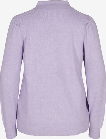 Zizzi Sweater 'Mella' in Purple